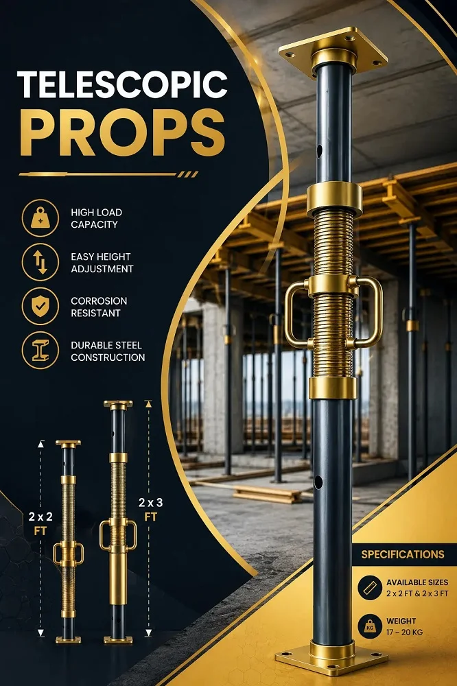 telescopic props strength and precision