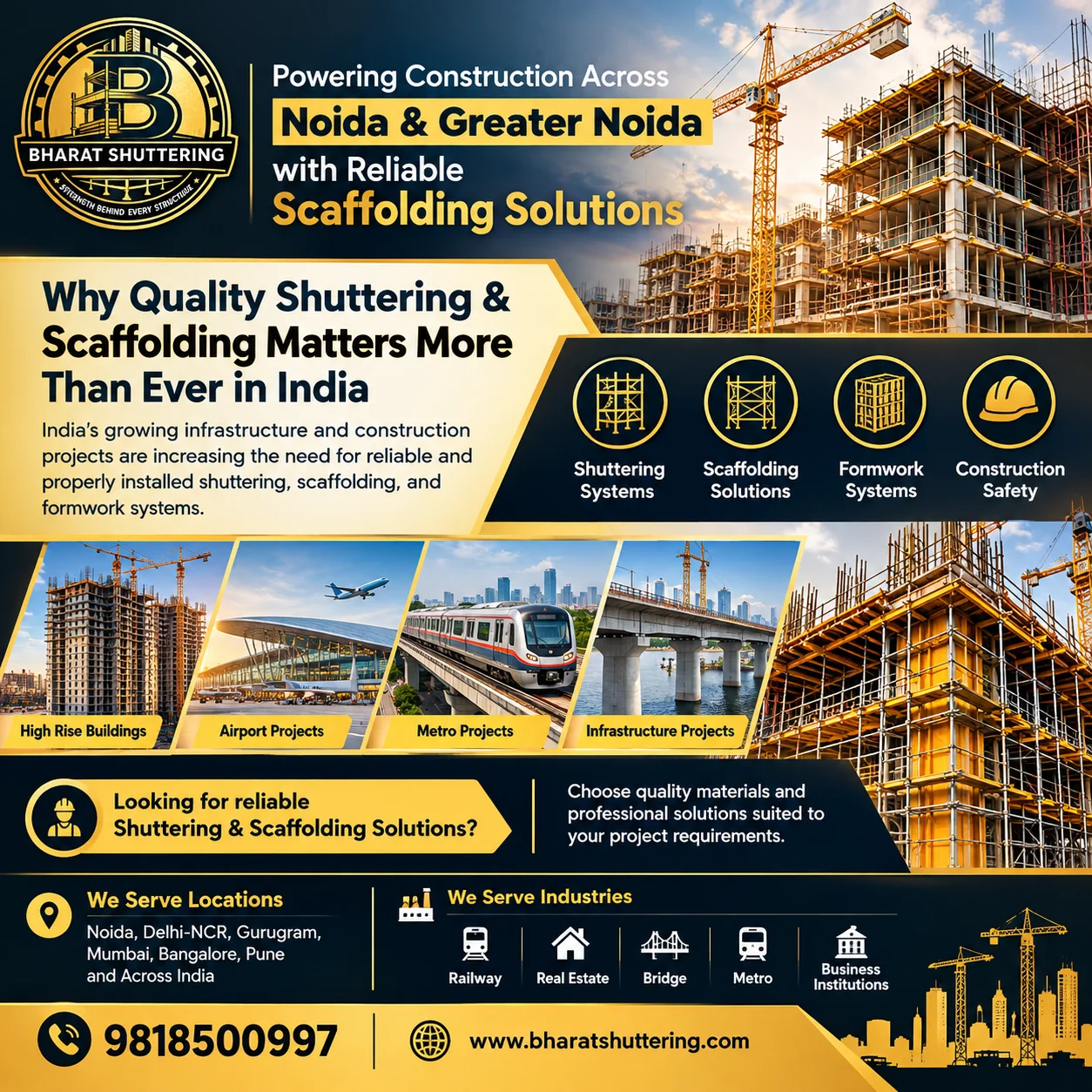 Why Quality Shuttering & Scaffolding Matters More Than Ever in India